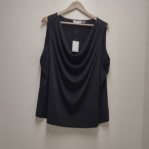 NEW Calvin Klein Slinky Scoop Neck Sleeveless Top Women's Size 3X